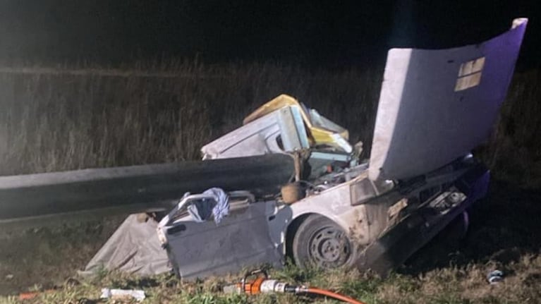 La tragedia vial conmocionó a la provincia este domingo. 