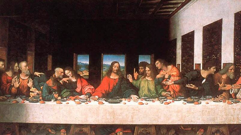 La Última Cena de Leonardo Da Vinci.