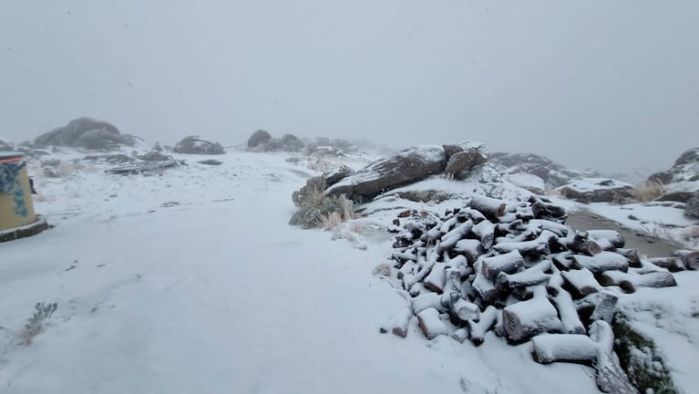 La última nevada del invierno 2021 en las Altas Cumbras.