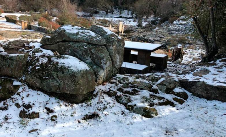 La última nevada en las sierras regaló postales maravillosas.