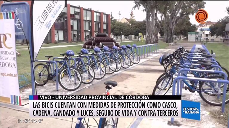 La Universidad Provincial habilitó 16 bicicletas a disposición de sus estudiantes