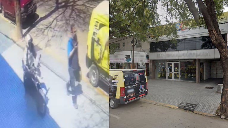 La vereda de la avenida Sabattini en donde ocurrió el robo del celular.