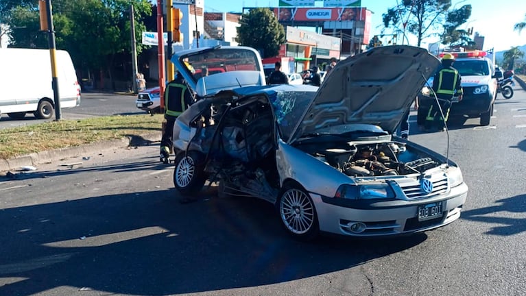 La víctima circulaba en un VW Gol Power. Foto: Carlos Paz Vivo.