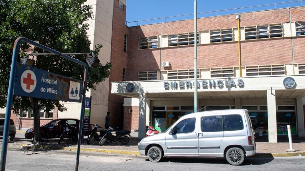 La víctima estuvo internada en el Hospital de Niños.