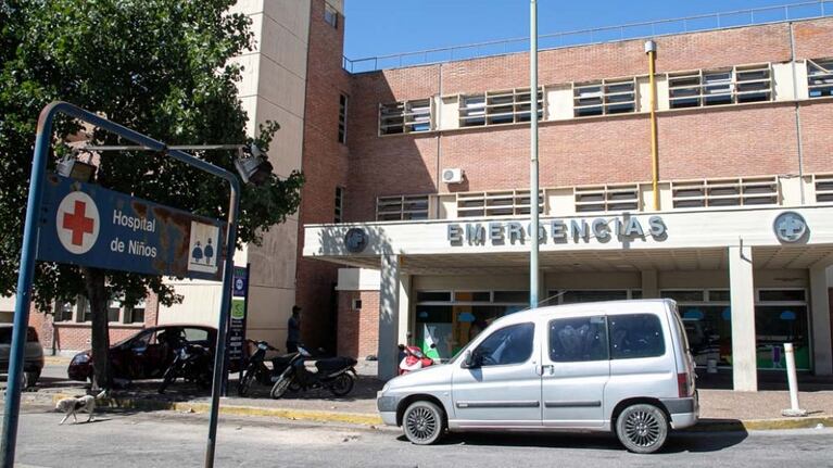 La víctima estuvo internada en el Hospital de Niños.