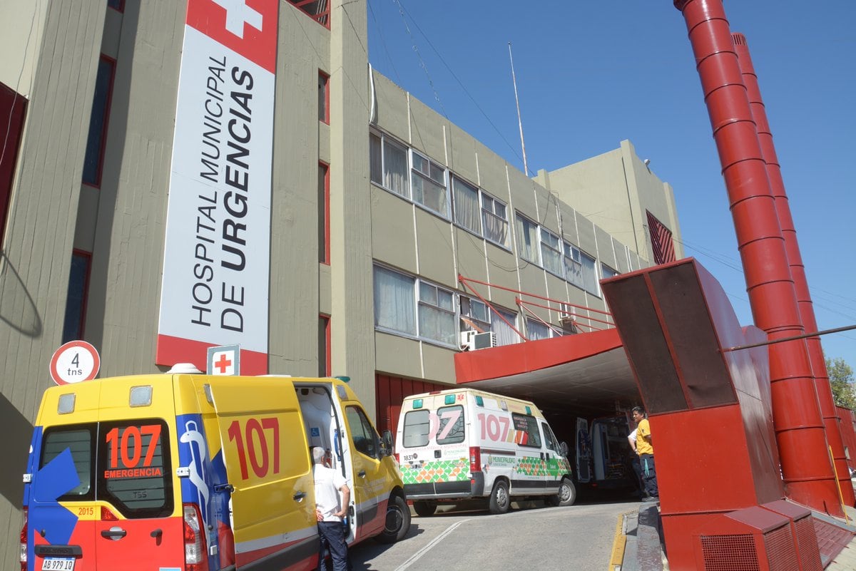 La víctima fue trasladada al Hospital de Urgencias.