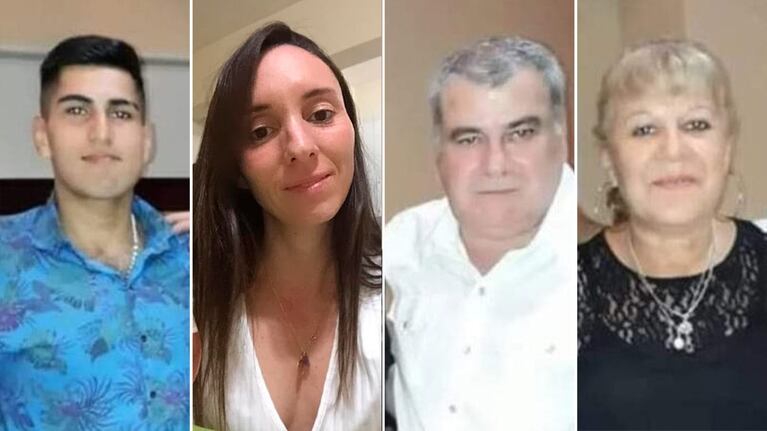 La víctima y los acusados del crimen de Campana.