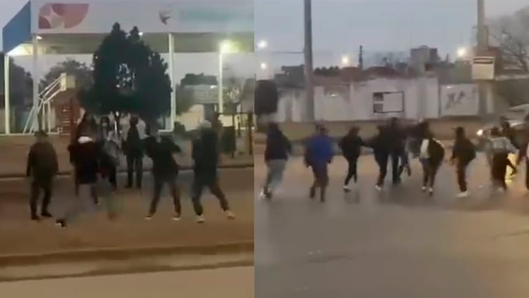 La violenta pelea al frente de un Ipem en Córdoba.