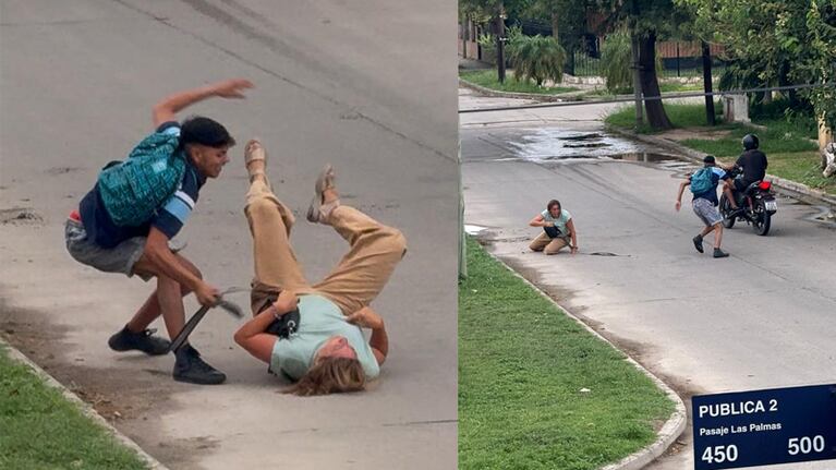 La violenta secuencia del robo en barrio Don Bosco de Horizonte.