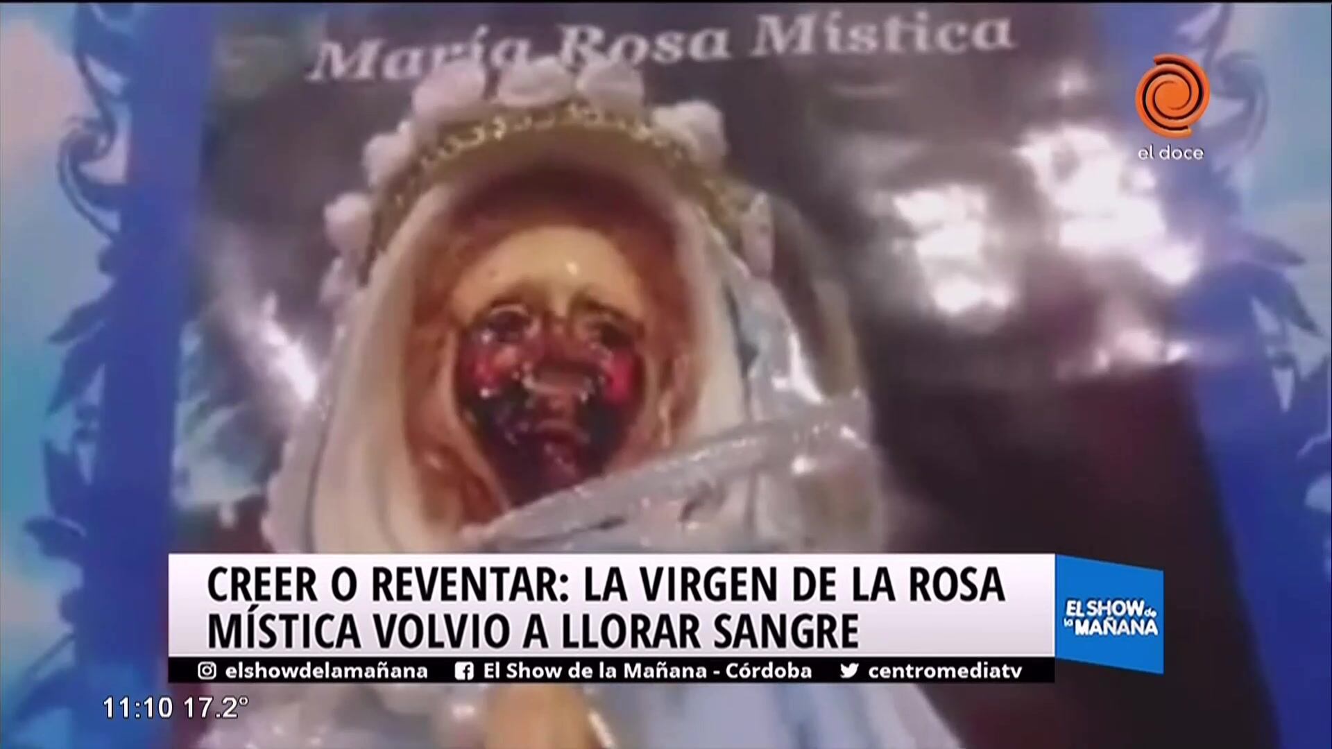 La virgen que volvió a llorar sangre