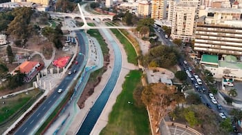 La vista de Costanera desde el drone de El Doce.