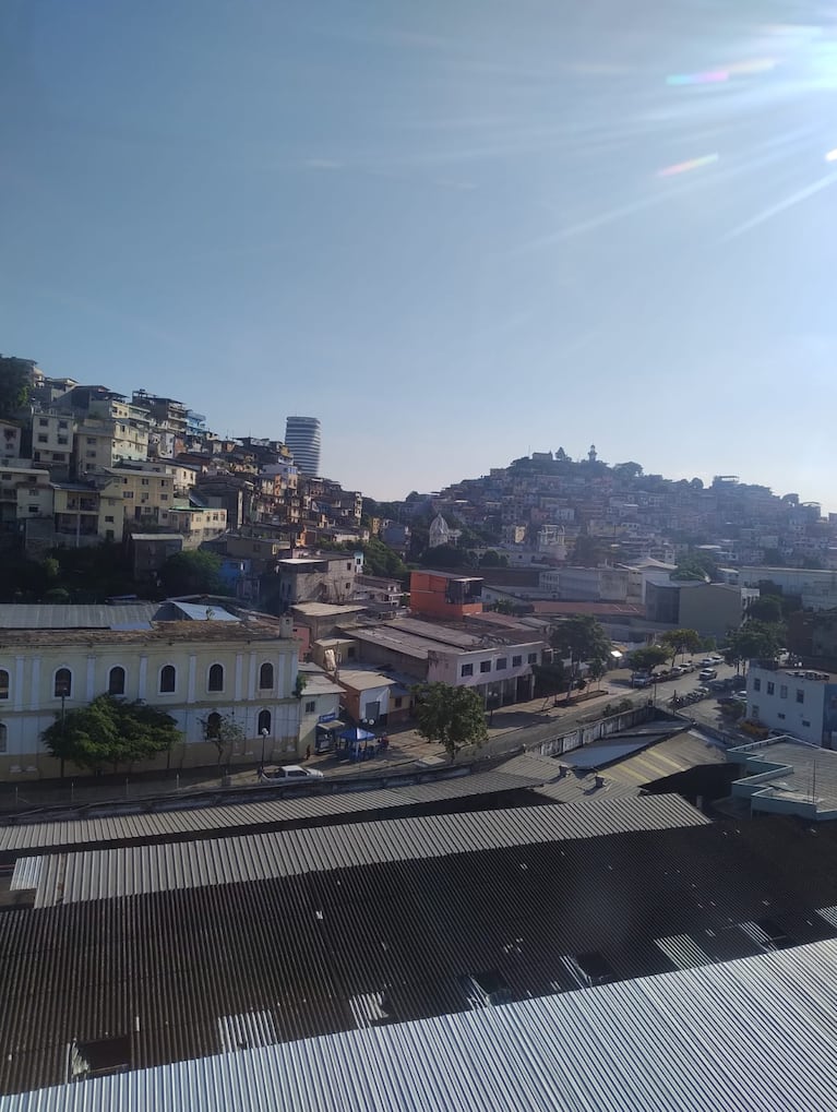 La vista desde la aerovía de Ecuador.