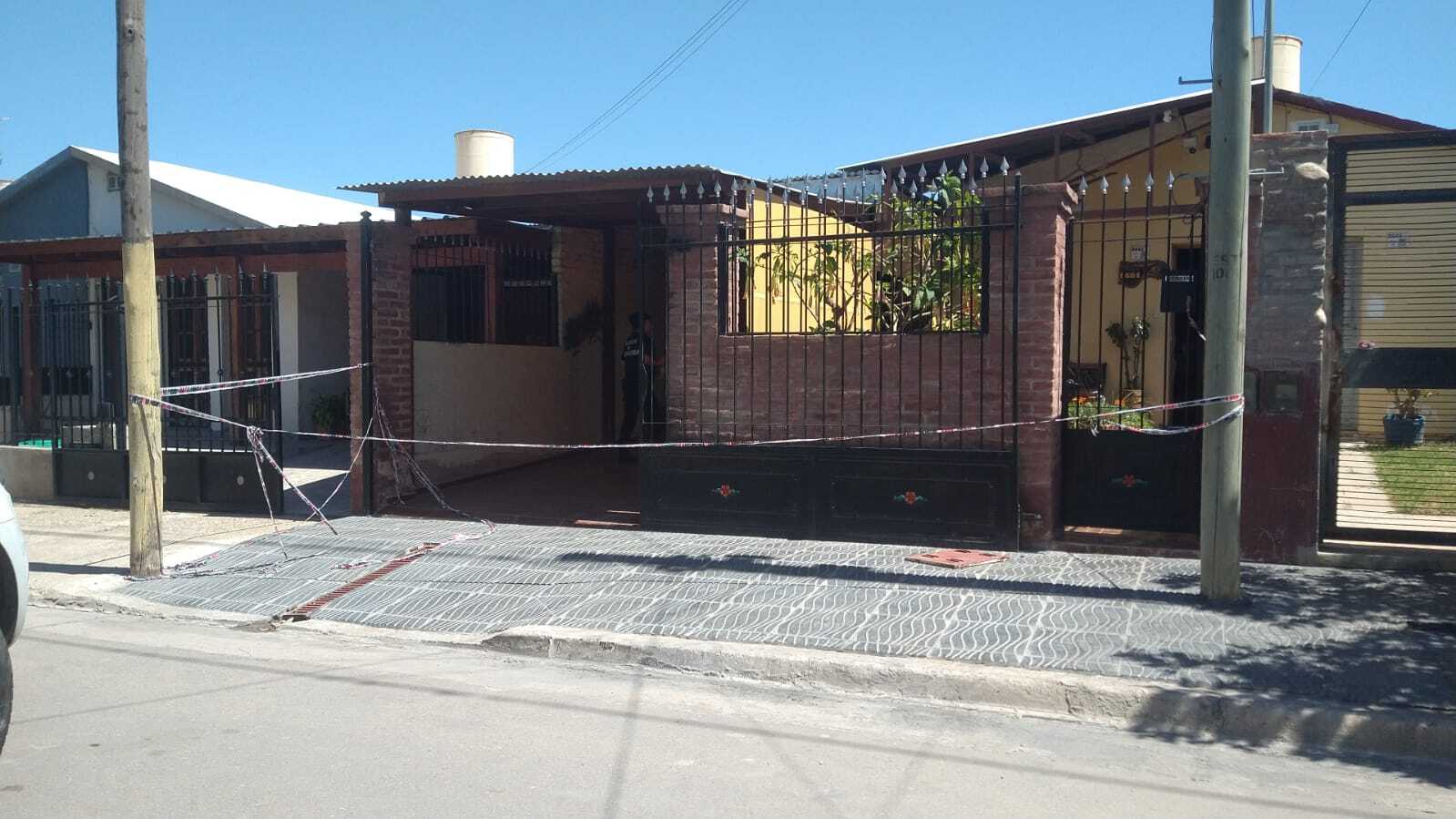 La vivienda de barrio Uocra donde ocurrieron las muertes. 