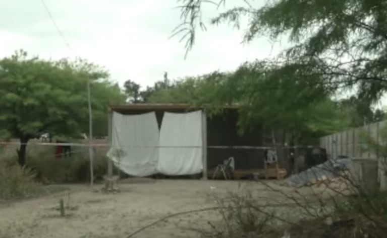 La vivienda de la madre de Galván, donde ocurrió el ataque.