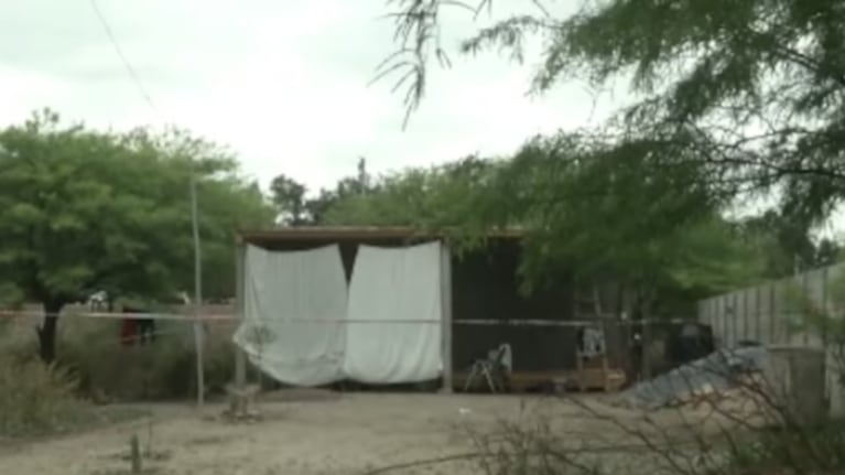 La vivienda de la madre de Galván, donde ocurrió el ataque.