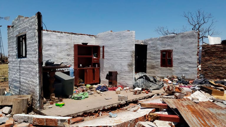 La vivienda de Patricia quedo destruida por completo. Foto: Emmanuel Cuestas/El Doce.