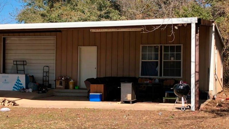 La vivienda del horror en Texas.