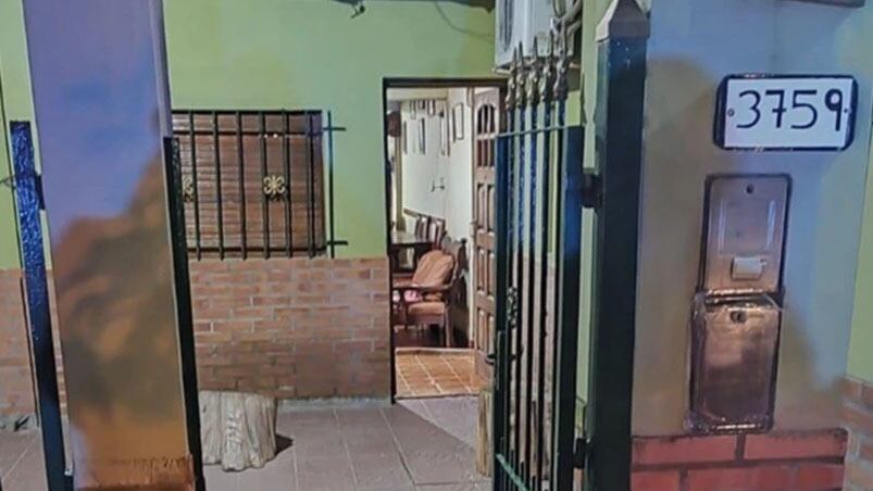 La vivienda donde ocurrió el ataque y el posterior crimen. 