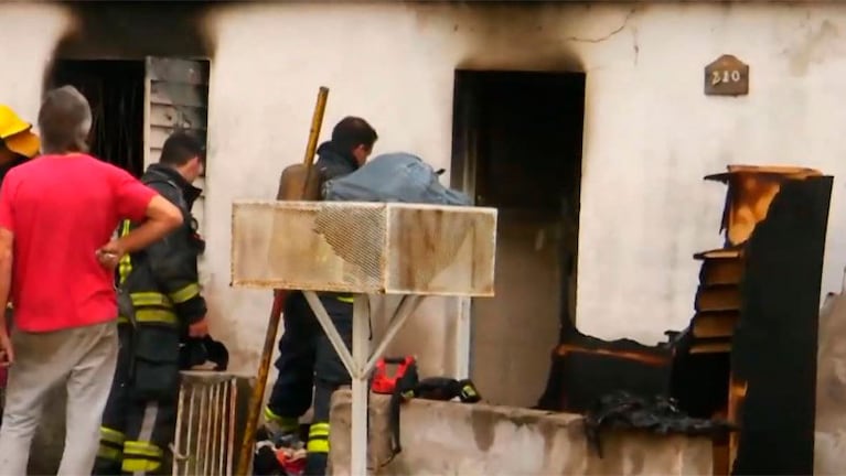 La vivienda incendiada se ubica en Ituzaingó al 200.