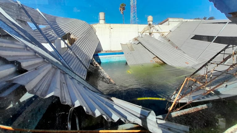 La voladura de chapas en el club Matienzo en barrio Villa Cabrera.