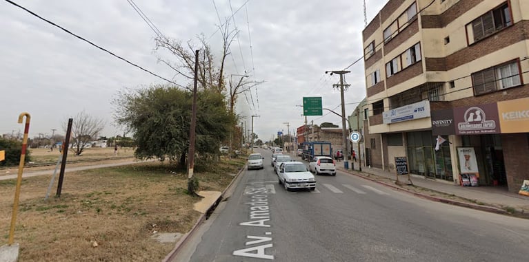 La zona del accidente.