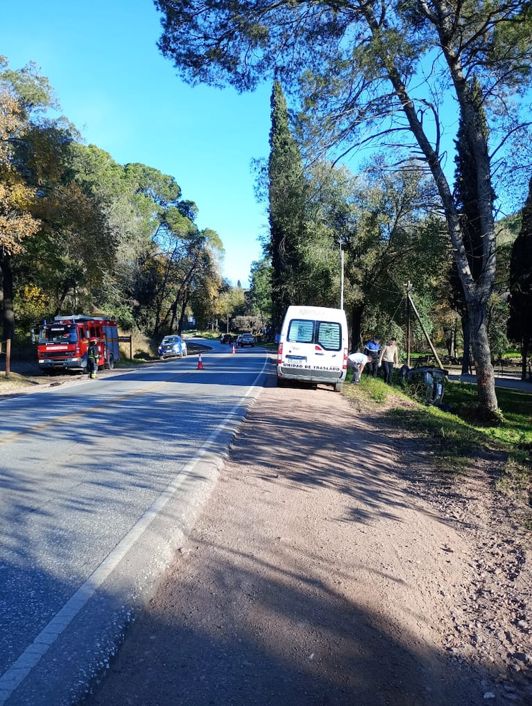 La zona del accidente fatal en Embalse.