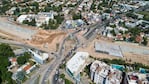 La zona del Nudo Vial 14, desde el aire. Foto: Gobierno de la Provincia.