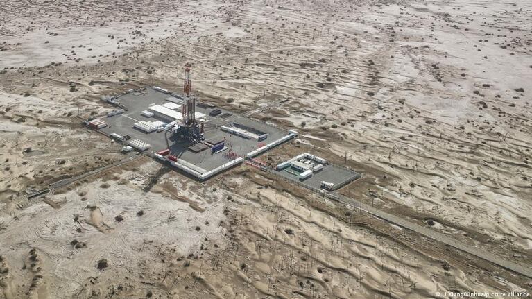 La zona del pozo es conocida por sus complejas condiciones subterráneas. Foto: Xinhua