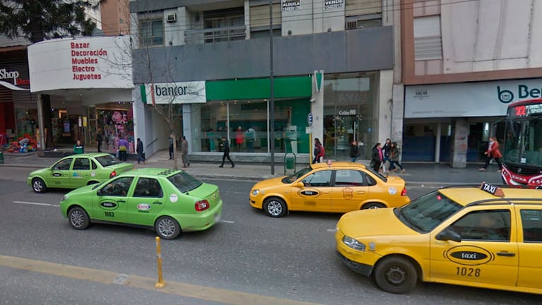 La zona desde donde desapareció el taxi con los elementos de trabajo del profesor. / Foto: Google Maps