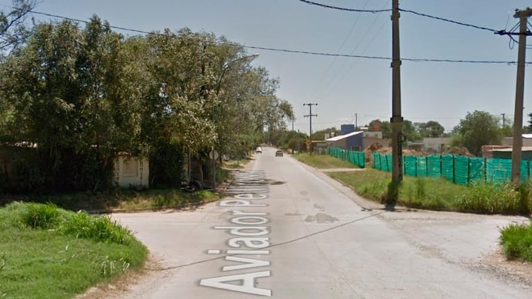 La zona donde apareció el joven asesinado. Foto: Google Maps.