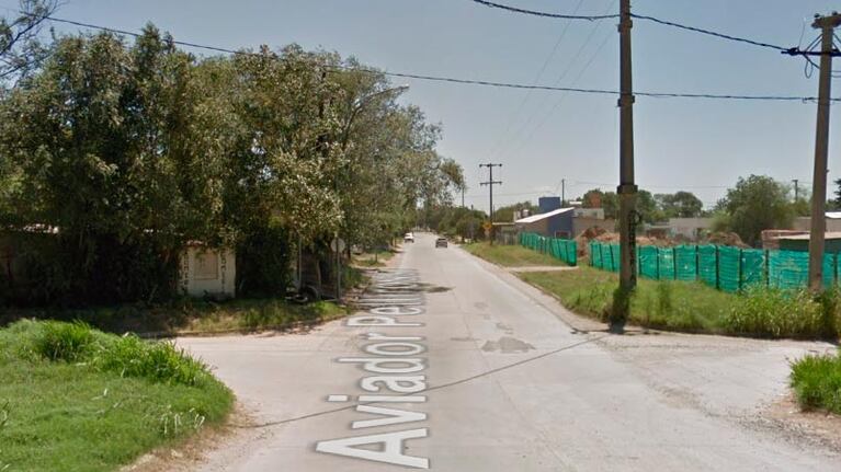 La zona donde apareció el joven asesinado. Foto: Google Maps.
