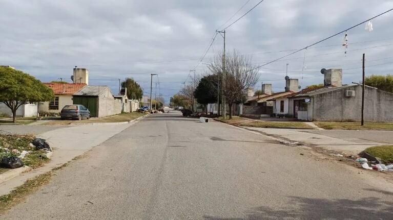 La zona donde encontraron asesinado al remisero en Río Cuarto. Foto: gentileza Puntal.