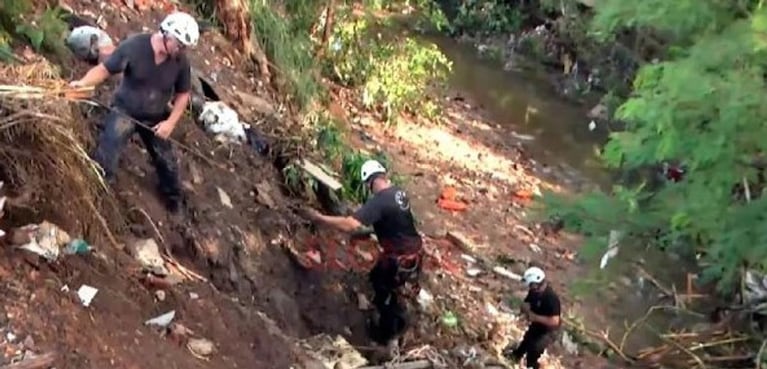 La zona donde encontraron el cuerpo.