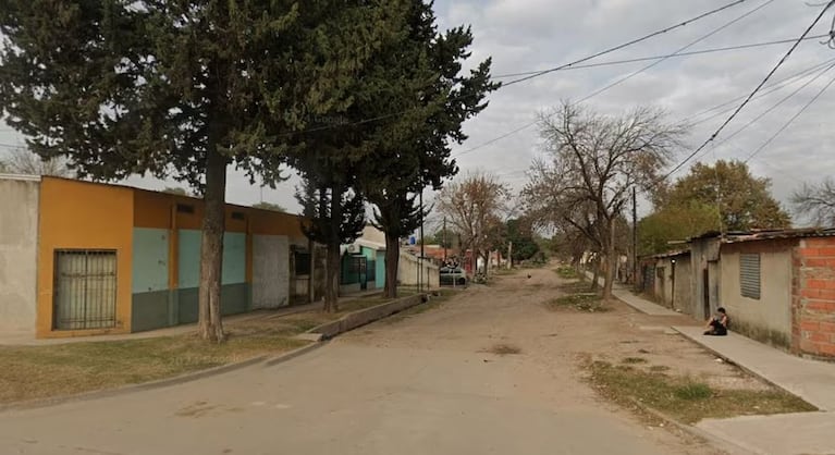 La zona donde la adolescente permaneció cautiva, en barrio Abasto, Santa Fe (Google Maps)