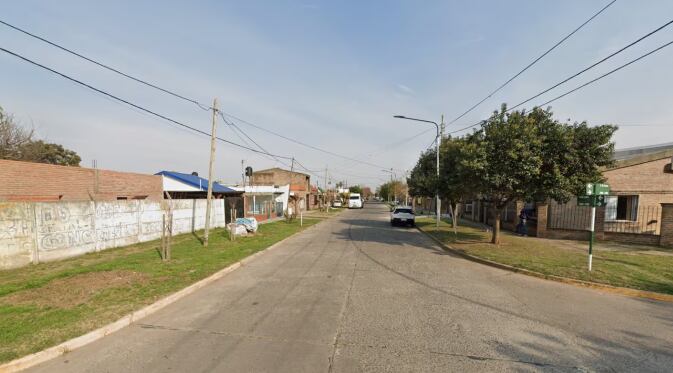 La zona donde ocurrió el robo en San Lorenzo.