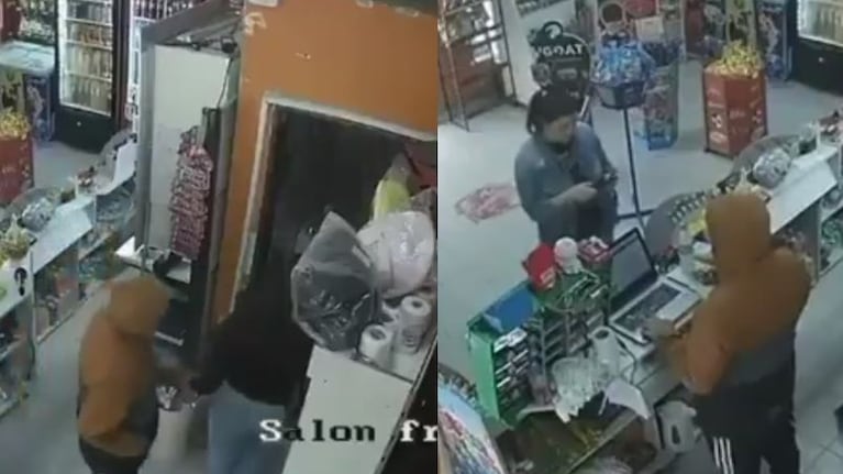 Ladrón encerró a la cajera en el baño y atendió a los clientes de un kiosco.