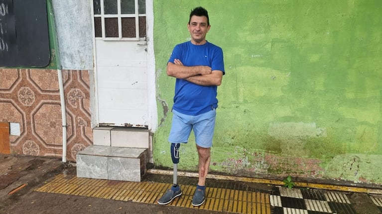 Ladrones le devolvieron la prótesis a Martín Moya.