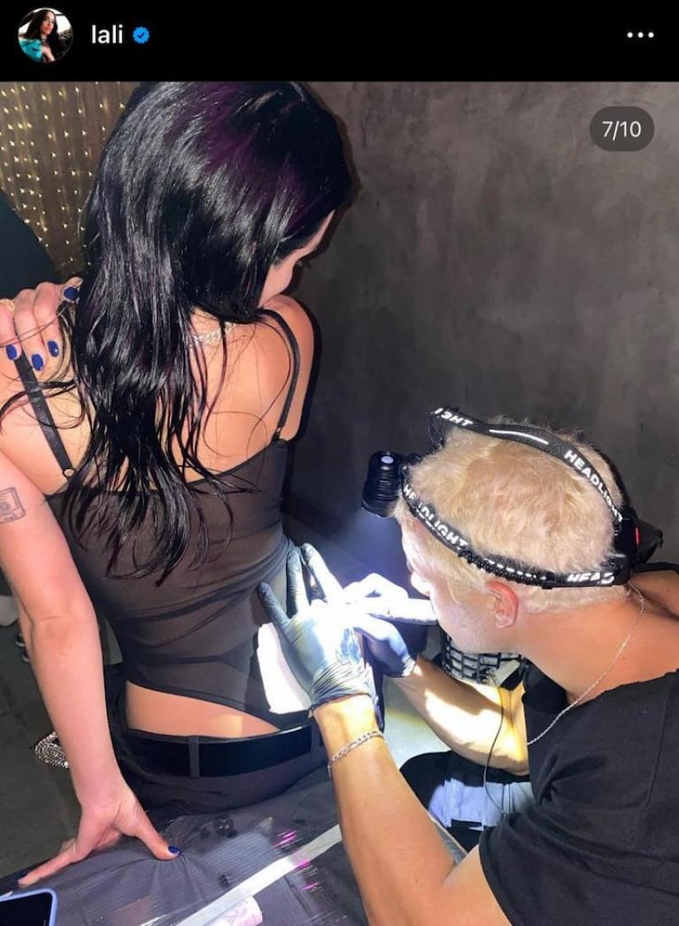Lali Espósito eligió una arriesgada parte de su cuerpo para tatuarse
