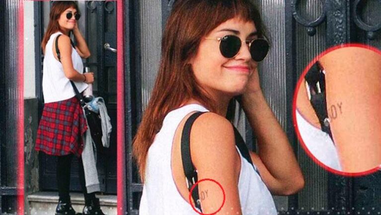 Lali Espósito lució su nuevo y misterioso tatuaje