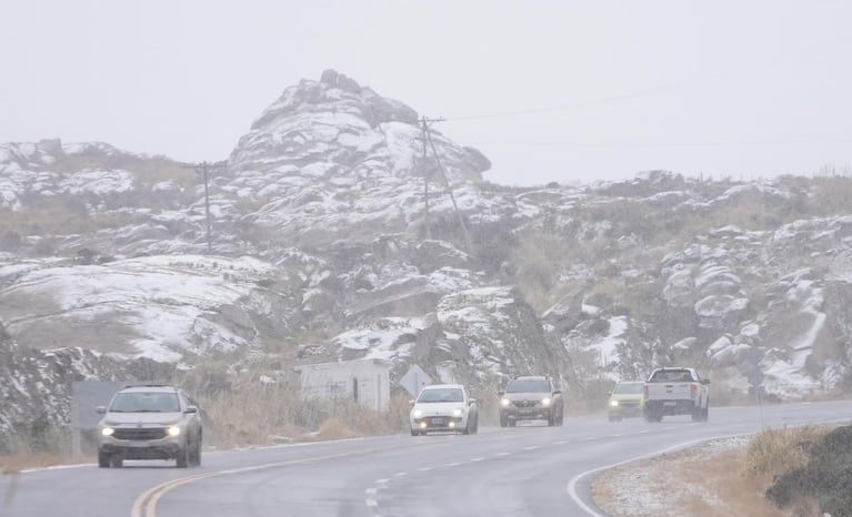 Las Altas Cumbres se pintaron de blanco.