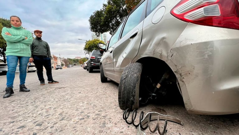 Las cámaras de seguridad registraron el siniestro.