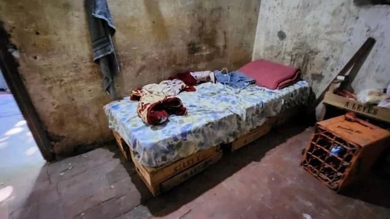 Las camas en las que dormían los trabajadores explotados.