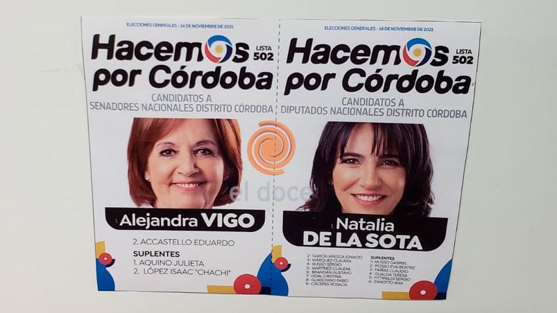 Las candidatas de Hacemos por Córdoba. Foto: Néstor Ghino/ElDoce.tv