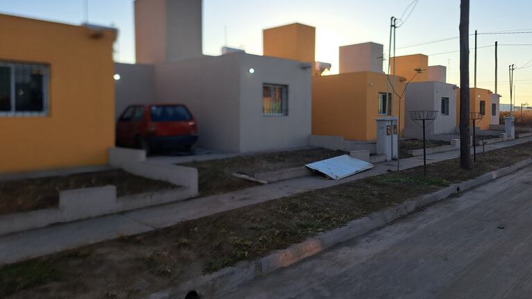 Las casas de barrio Zepa C que el Gobierno entregó a las familias de las villas.