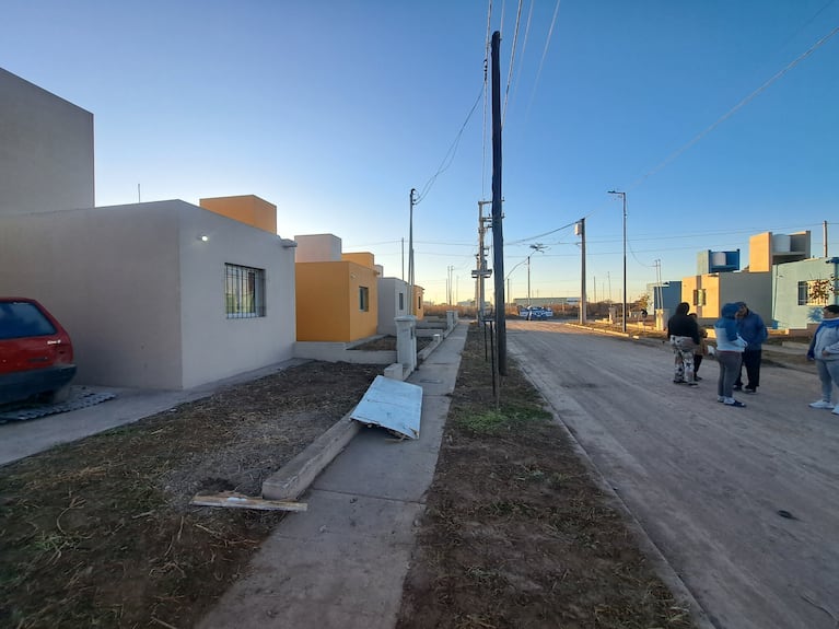 Las casas de barrio Zepa C que el Gobierno entregó a las familias de las villas.