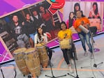 Las chicas mandan en la percusión.