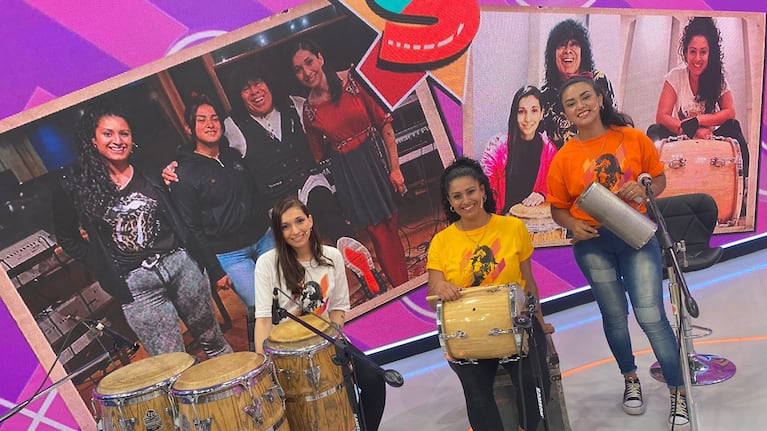 Las chicas mandan en la percusión.