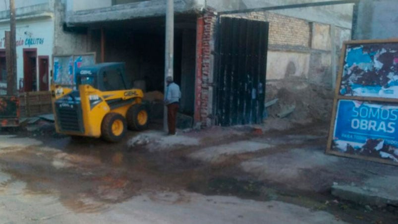 Las cloacas, un problema en barrio San Martín.