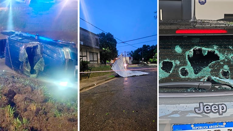 Las consecuencias de la fuerte tormenta en Córdoba.