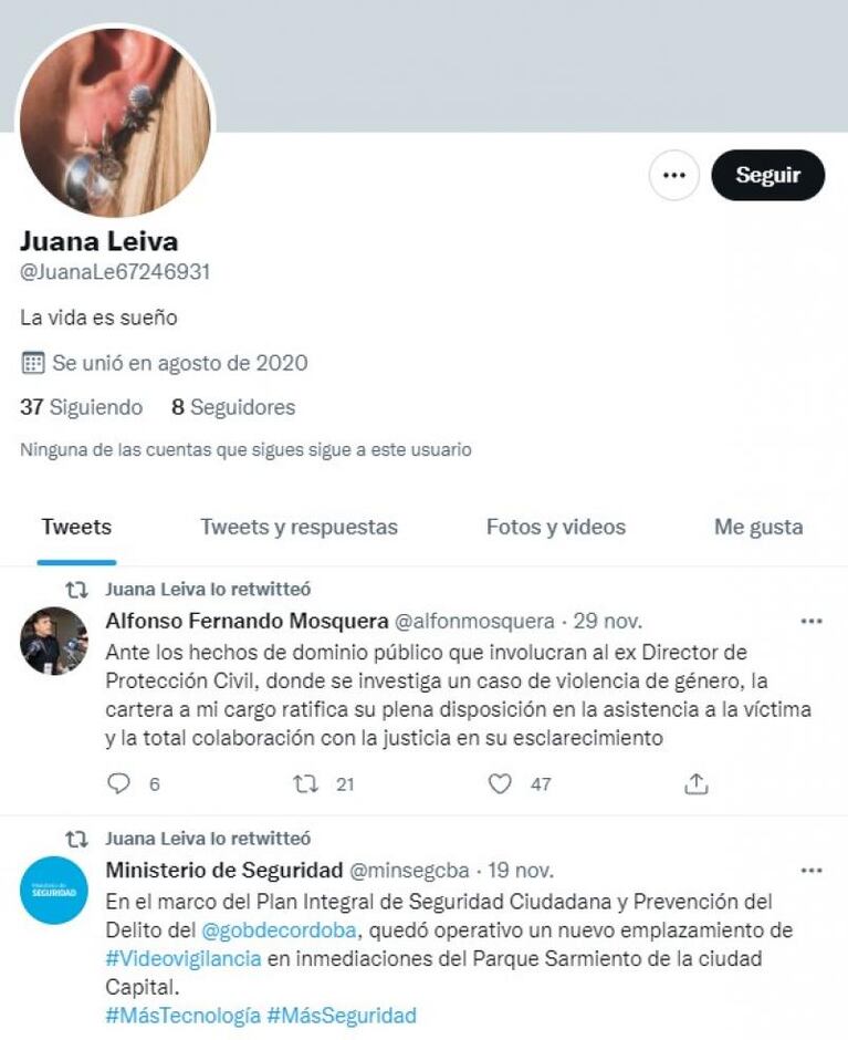 Las cuentas de Twitter que replican mensajes de Mosquera y el Ministerio de Seguridad